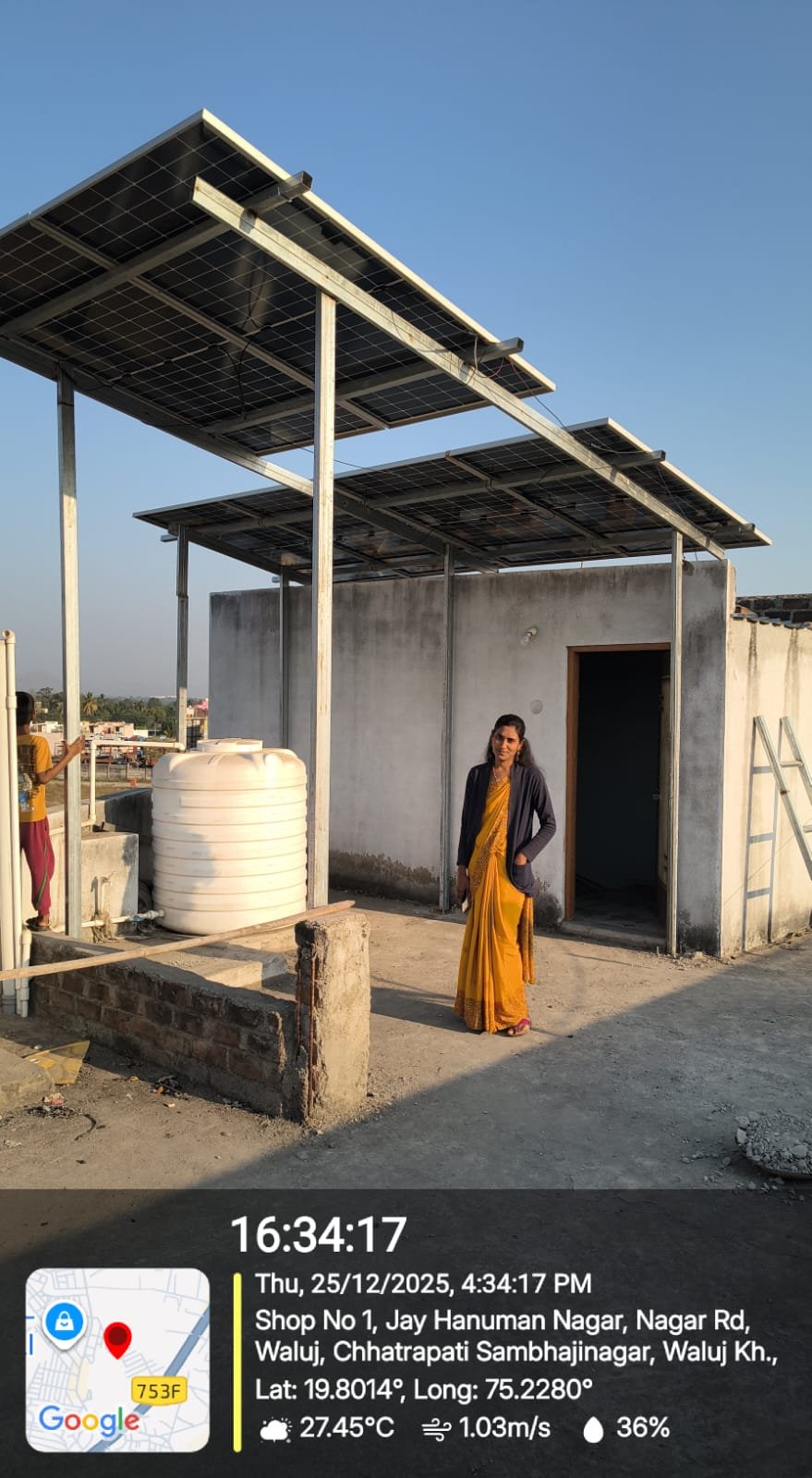Dipali Manoj Choudhary, a happy rooftop solar owner from Ch. Sambhajinagar
